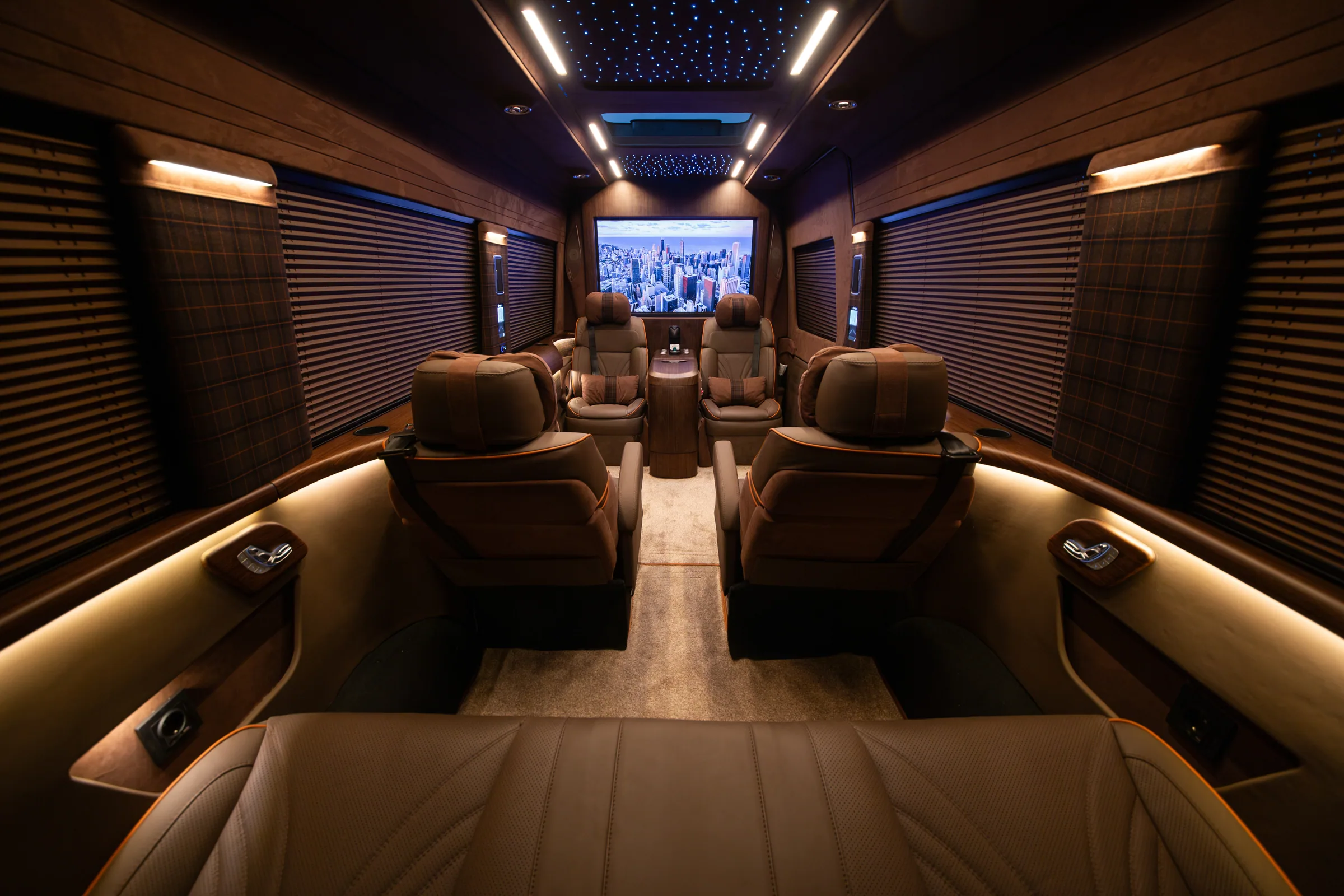 Ralph Lauren Sprinter spacious six-seat cabin layout
